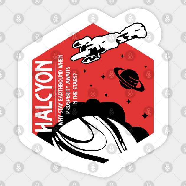 Space Colony Sticker by SerenityDiscord